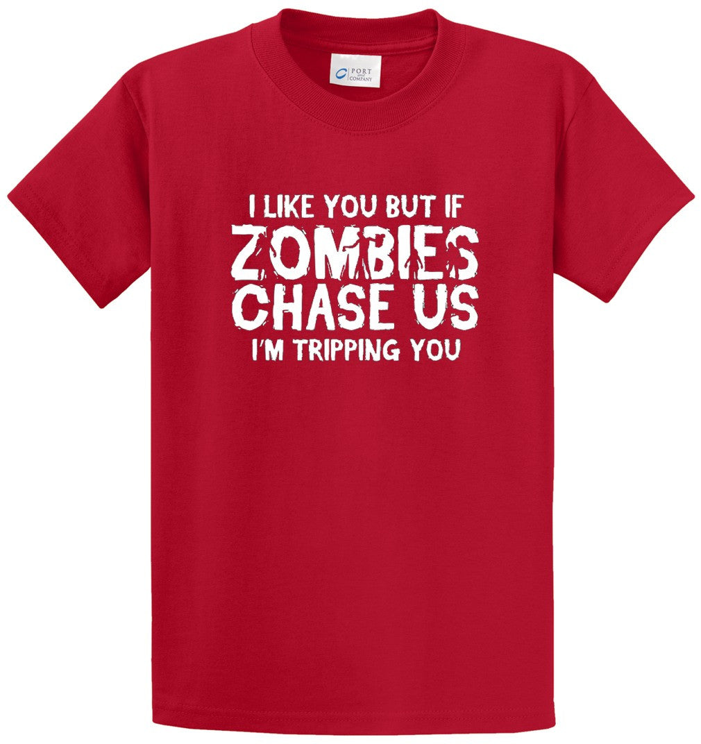 Zombies Chase Us Printed Tee Shirt-1