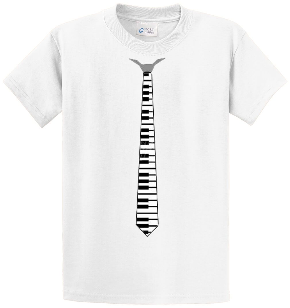Piano Tie Printed Tee Shirt-1