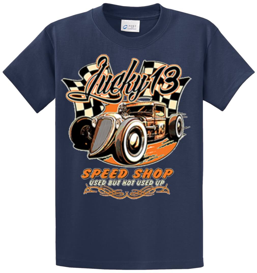 Lucky 13 Speed Shop Printed Tee Shirt-1