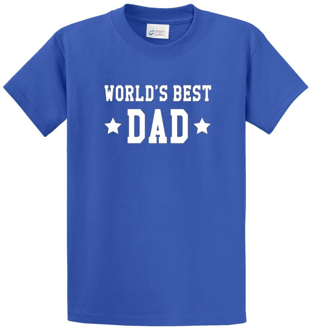 World'S Best Dad Printed Tee Shirt-1