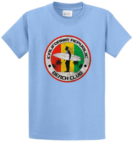 Calif Repub Beach Club Rasta Printed Tee Shirt