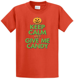 Keep Calm And Give Me Candy Printed Tee Shirt