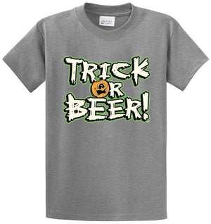 Trick Or Beer Printed Tee Shirt