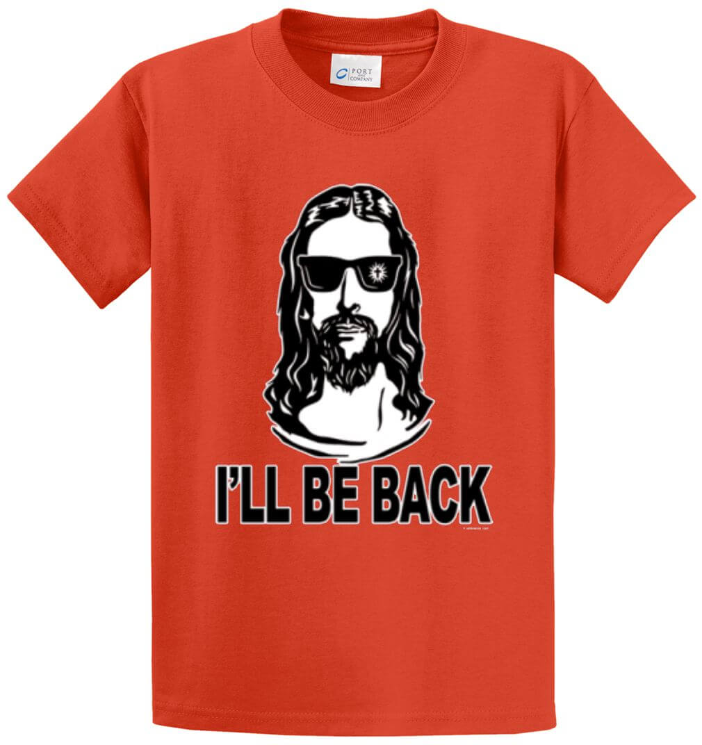 I'll Be Back Printed Tee Shirt-1