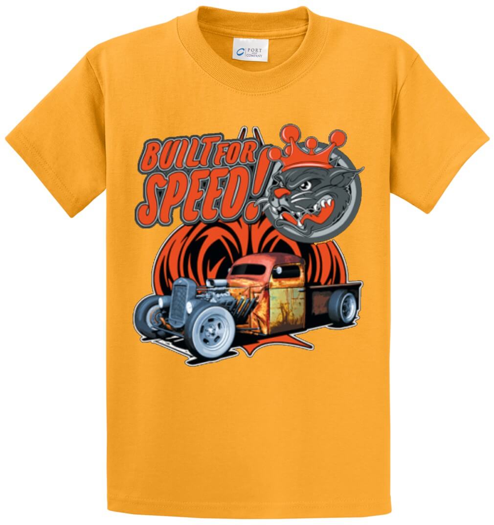Built For Speed Printed Tee Shirt-1