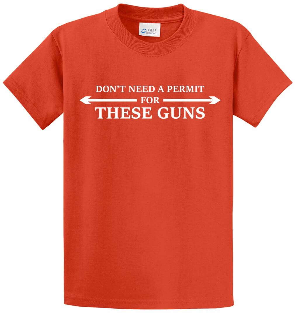 Don'T Need A Permit Printed Tee Shirt-1
