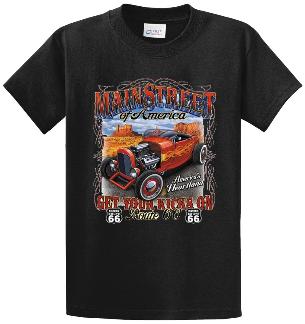 Mainstreet Of America Route 66 Printed Tee Shirt-1