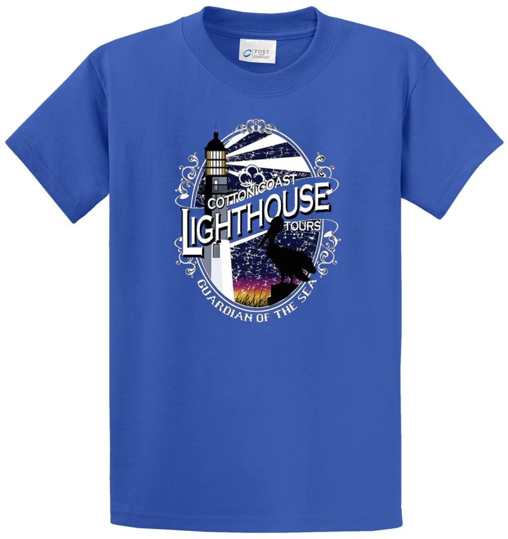 Cotton Coast Lighthouse Tours Printed Tee Shirt-1