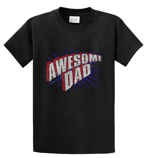 Awesome Dad Printed Tee Shirt-1