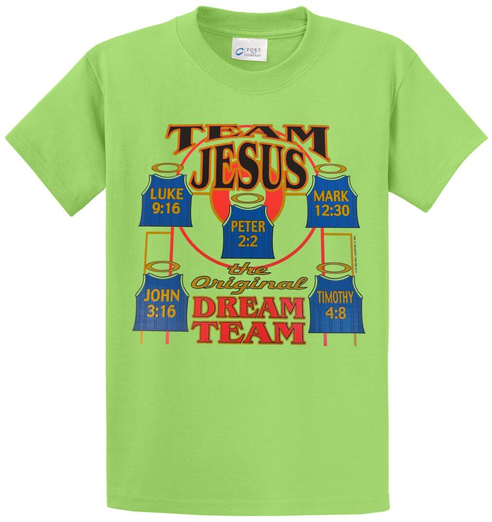 Team Jesus Dream Team Printed Tee Shirt-1