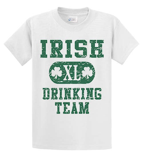 Irish 'Xl' Drinking Team Printed Tee Shirt-1