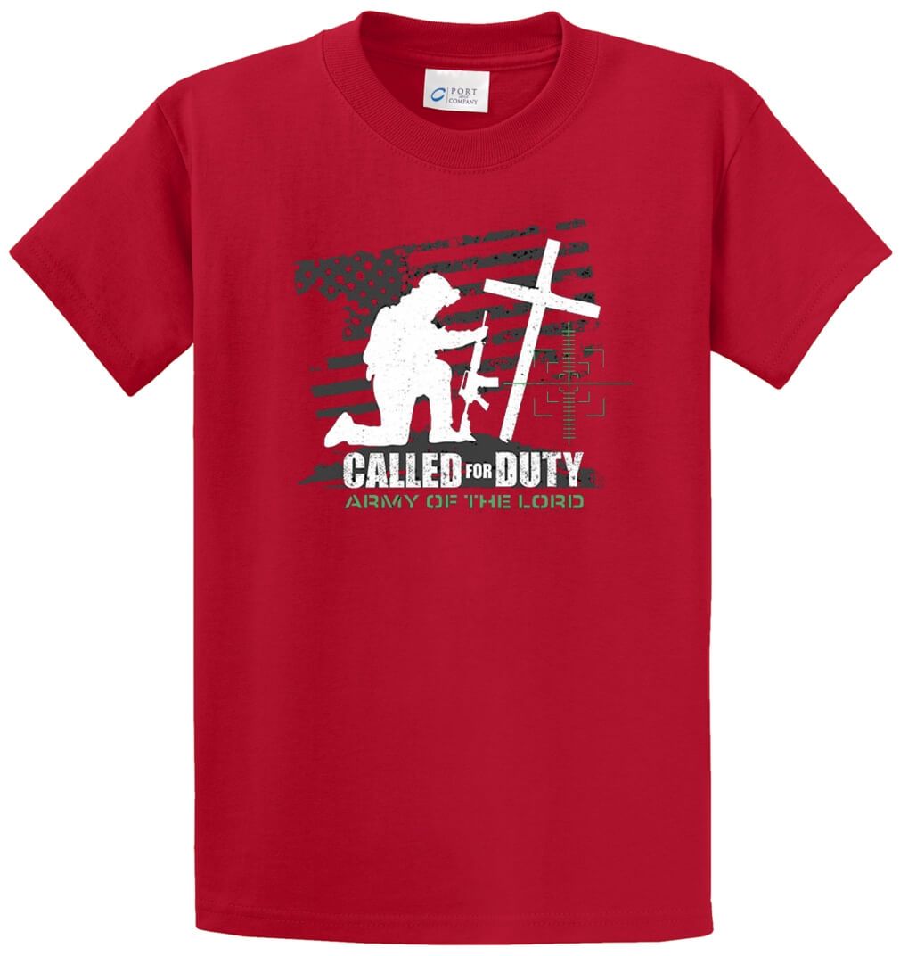 Called For Duty Printed Tee Shirt-1