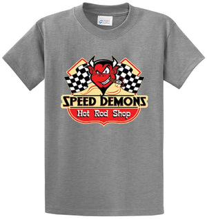 Speed Demons Hot Rod Shop Printed Tee Shirt