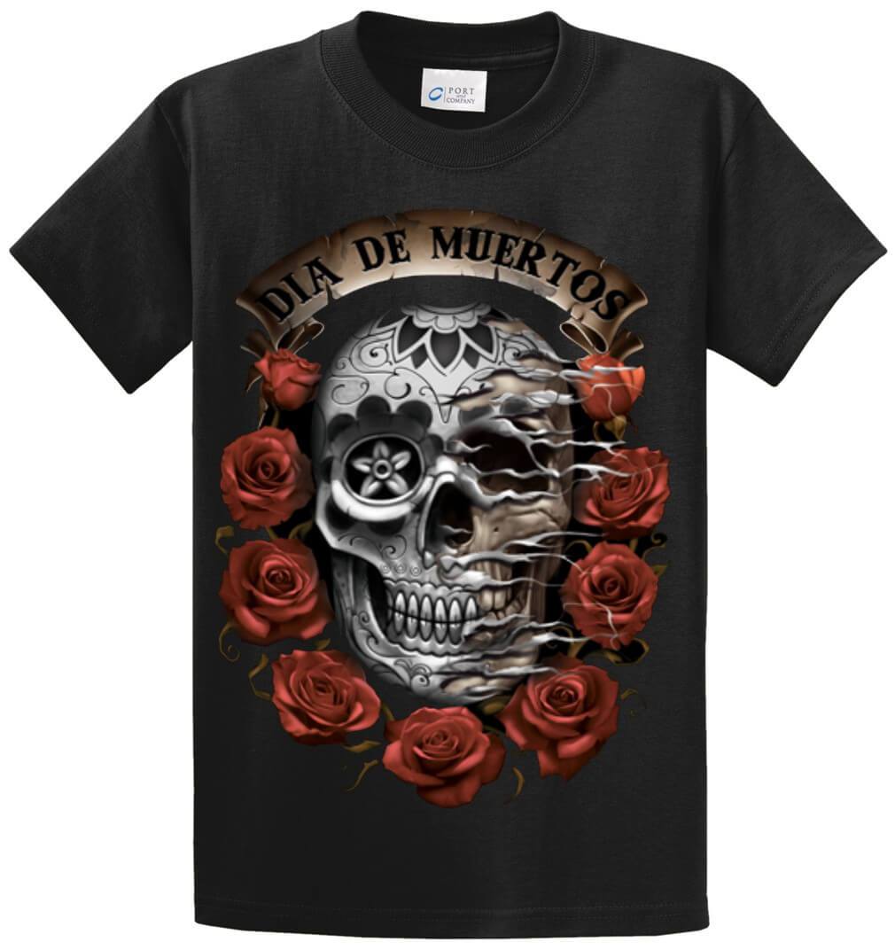Dia De Muertos (Oversized) Printed Tee Shirt-1