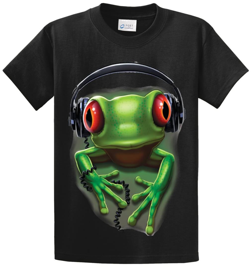 Frog Rock (Oversized) Printed Tee Shirt-1