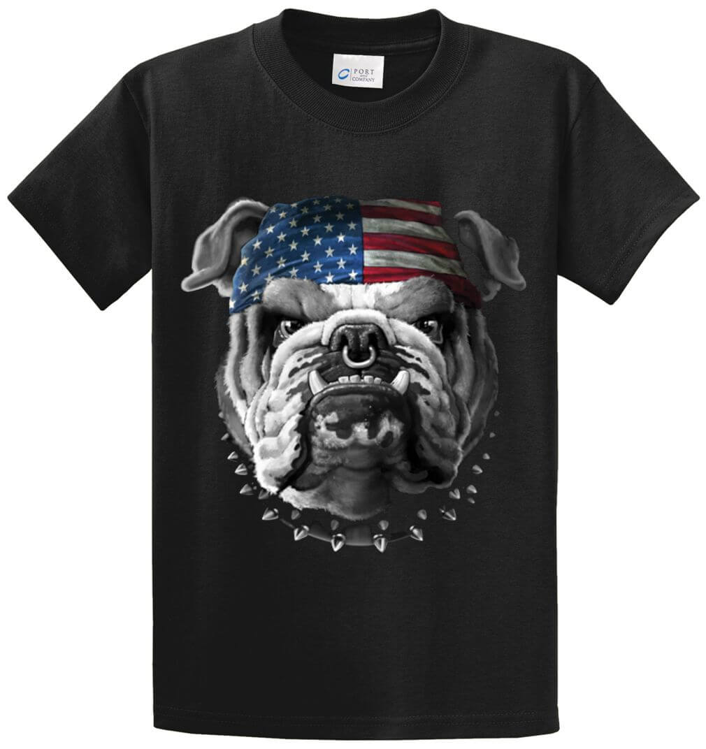 American Bulldog Printed Tee Shirt-1