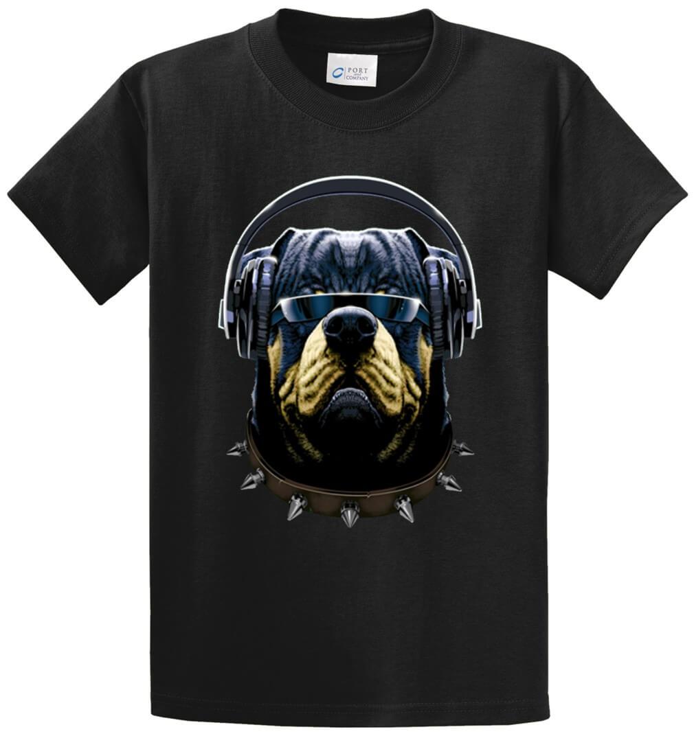 Cool Customer Rottweiler Printed Tee Shirt-1
