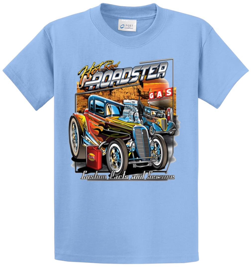 Hot Rod Roadster Printed Tee Shirt-1