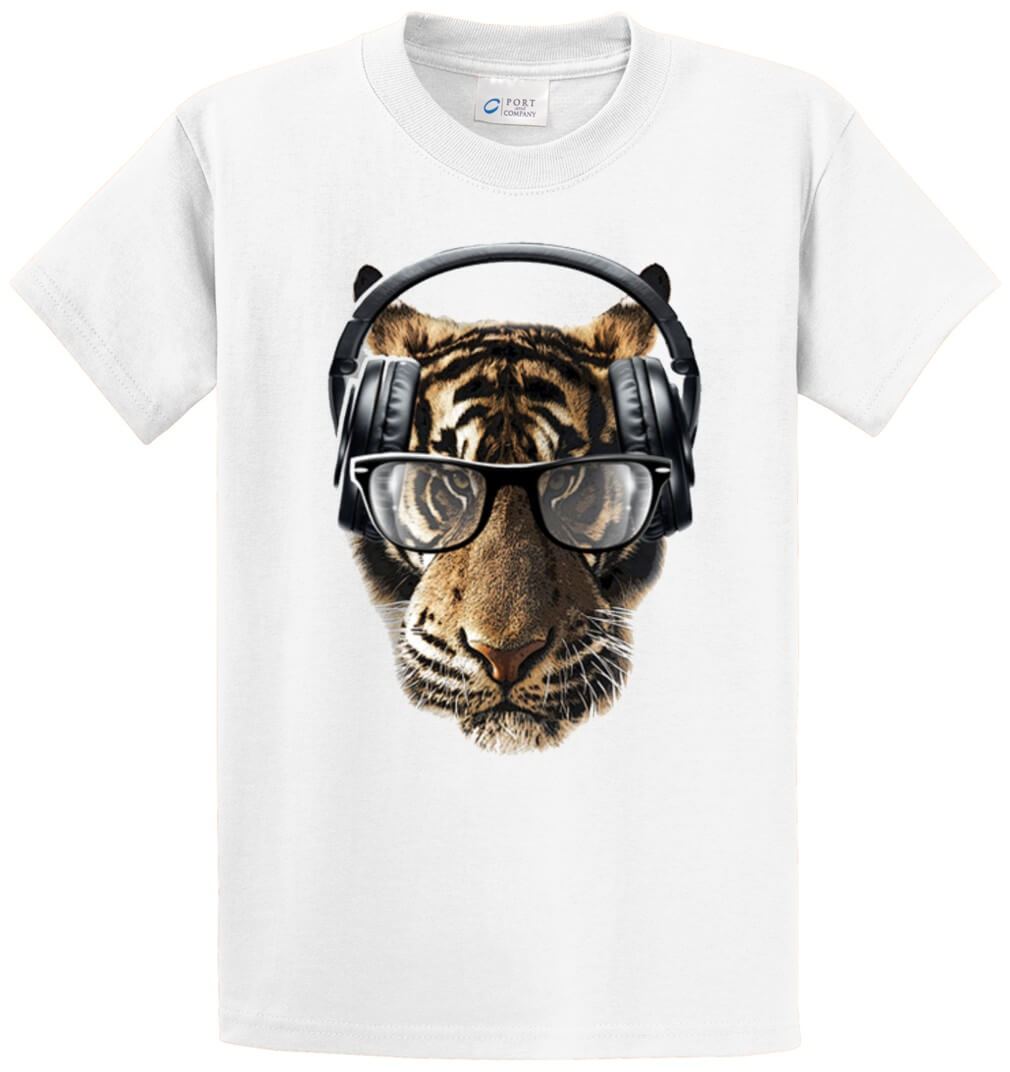 Freaky Tiger Printed Tee Shirt-1