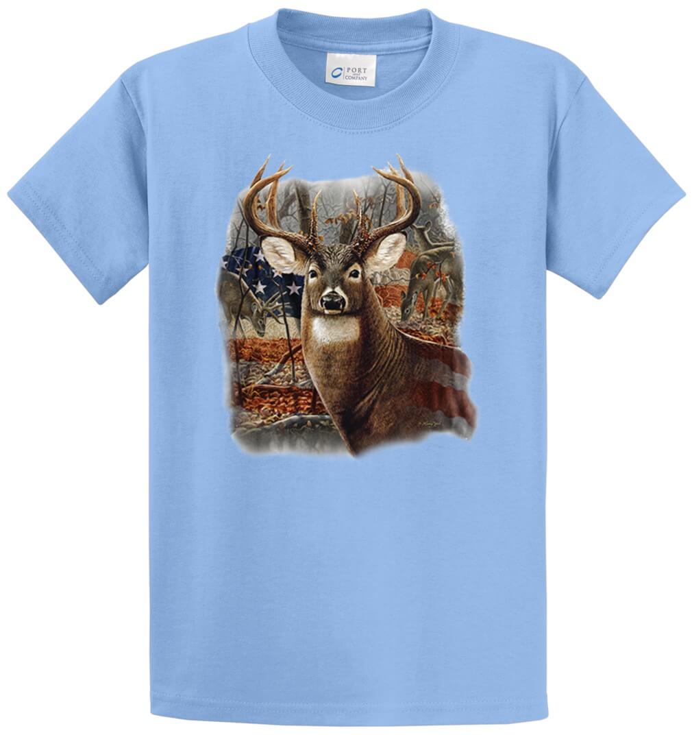 American Deer 2 Printed Tee Shirt-1