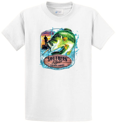 Bass Southern Style Clothing Printed Tee Shirt