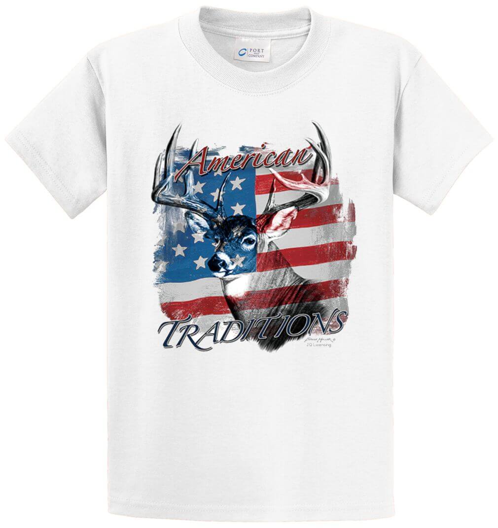 American Traditions – Deer Printed Tee Shirt-1