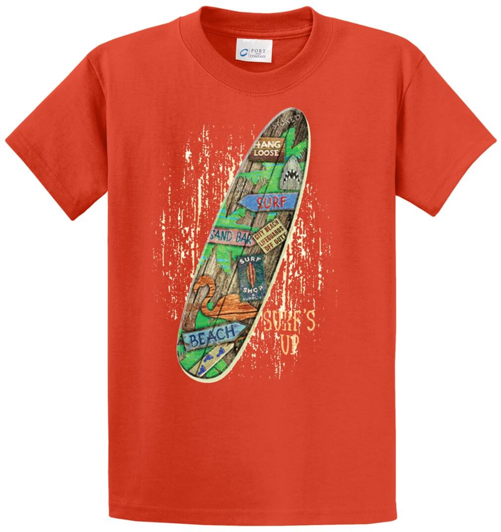 Surf Board Printed Tee Shirt-1