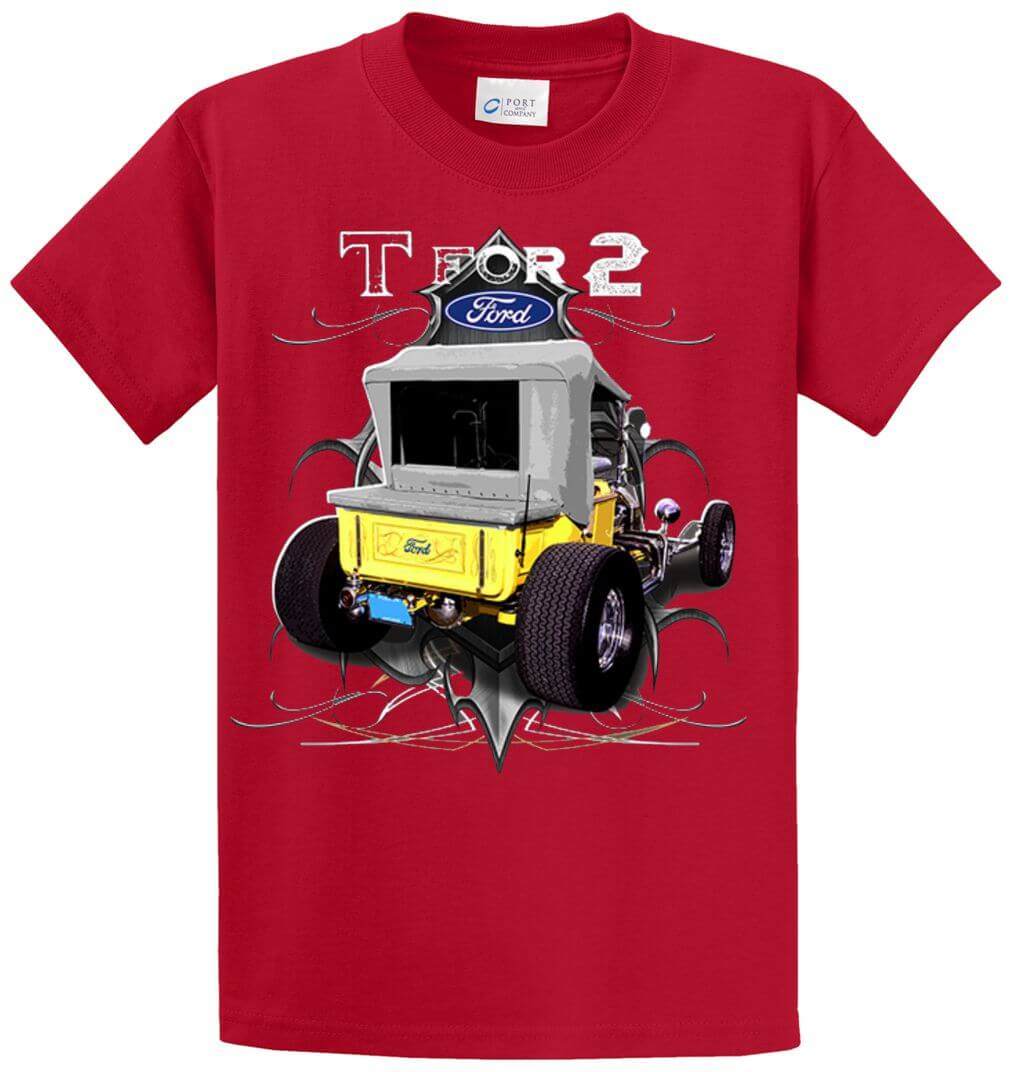 T For 2 Classic Car Printed Tee Shirt-1