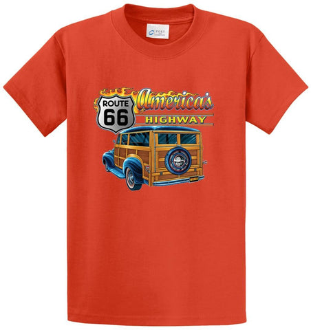 America's Highway Woodie Printed Tee Shirt
