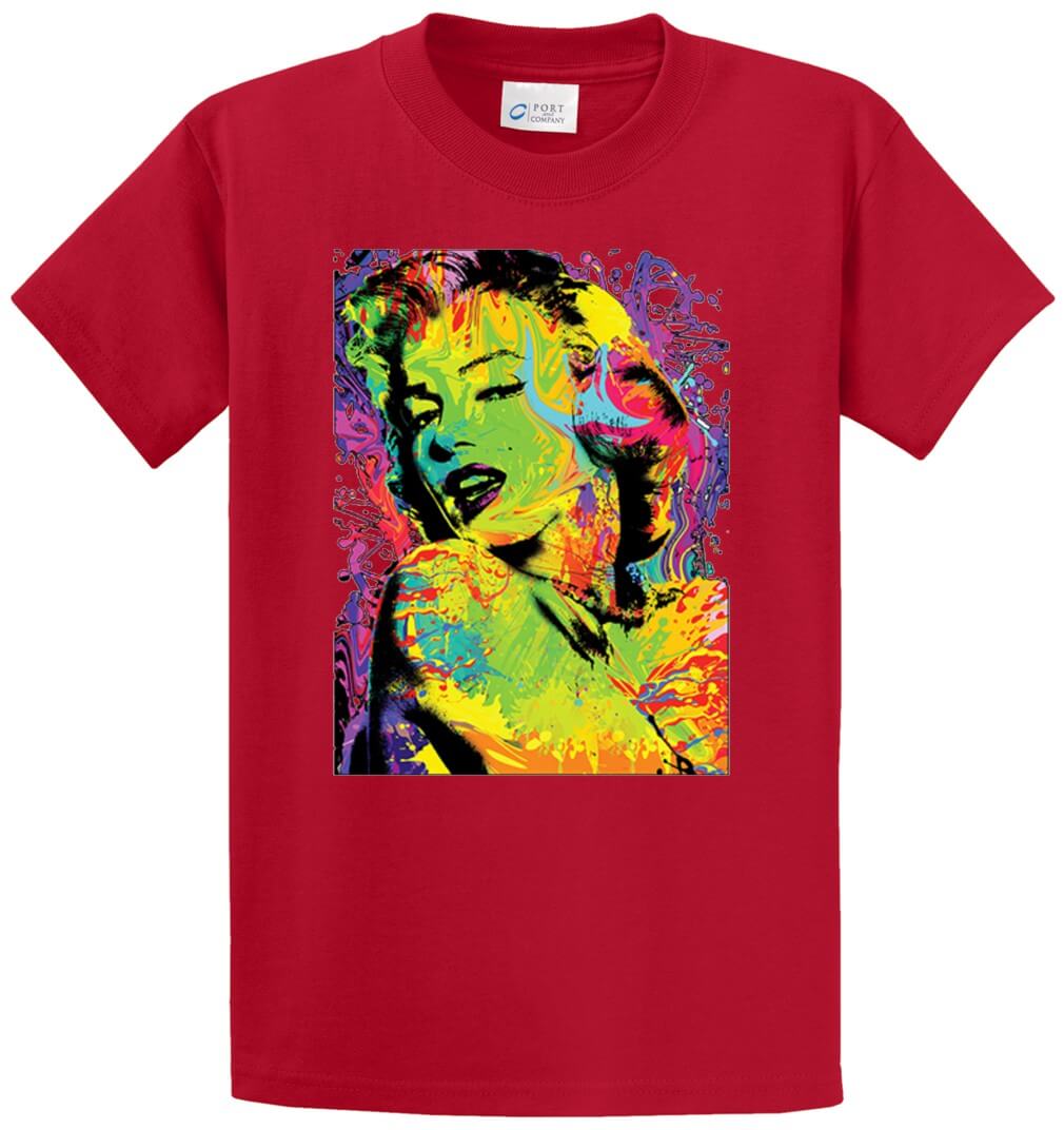 Colorful Woman Printed Tee Shirt-1
