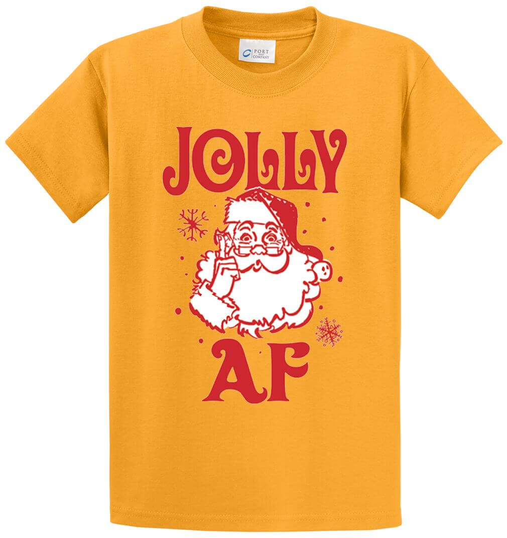Jolly Af Printed Tee Shirt-1