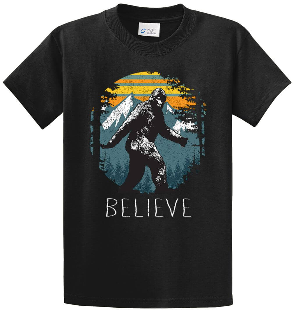Sasquatch Believe Printed Tee Shirt-1