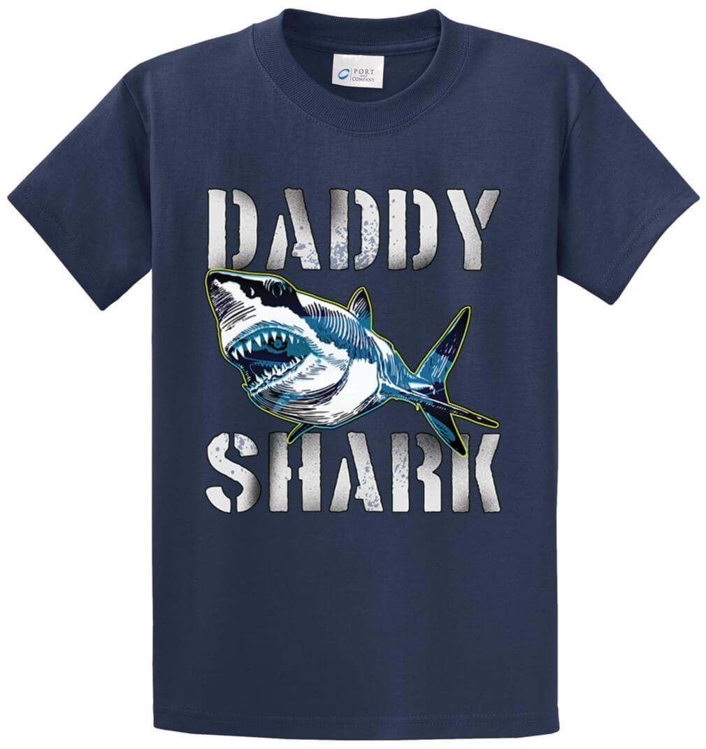 Daddy Shark Printed Tee Shirt-1