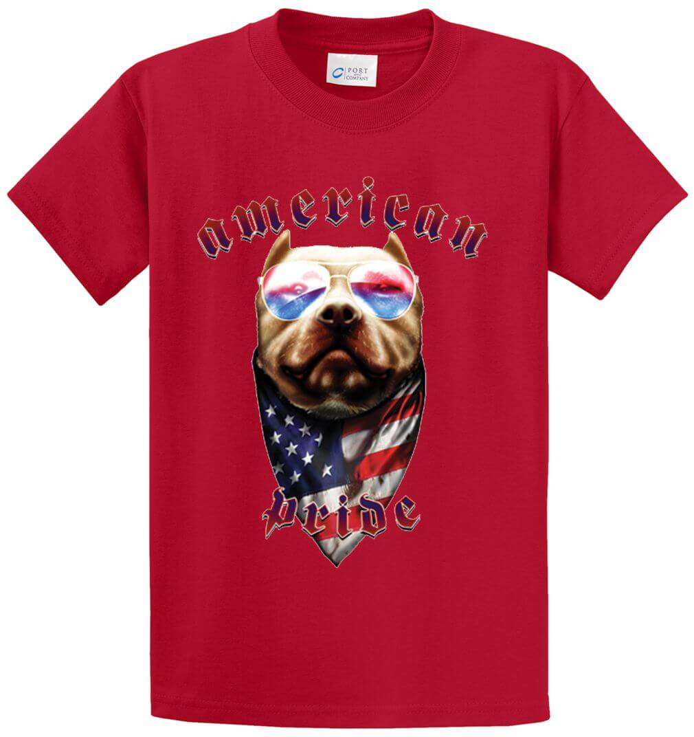 American Pride Dog Printed Tee Shirt-1