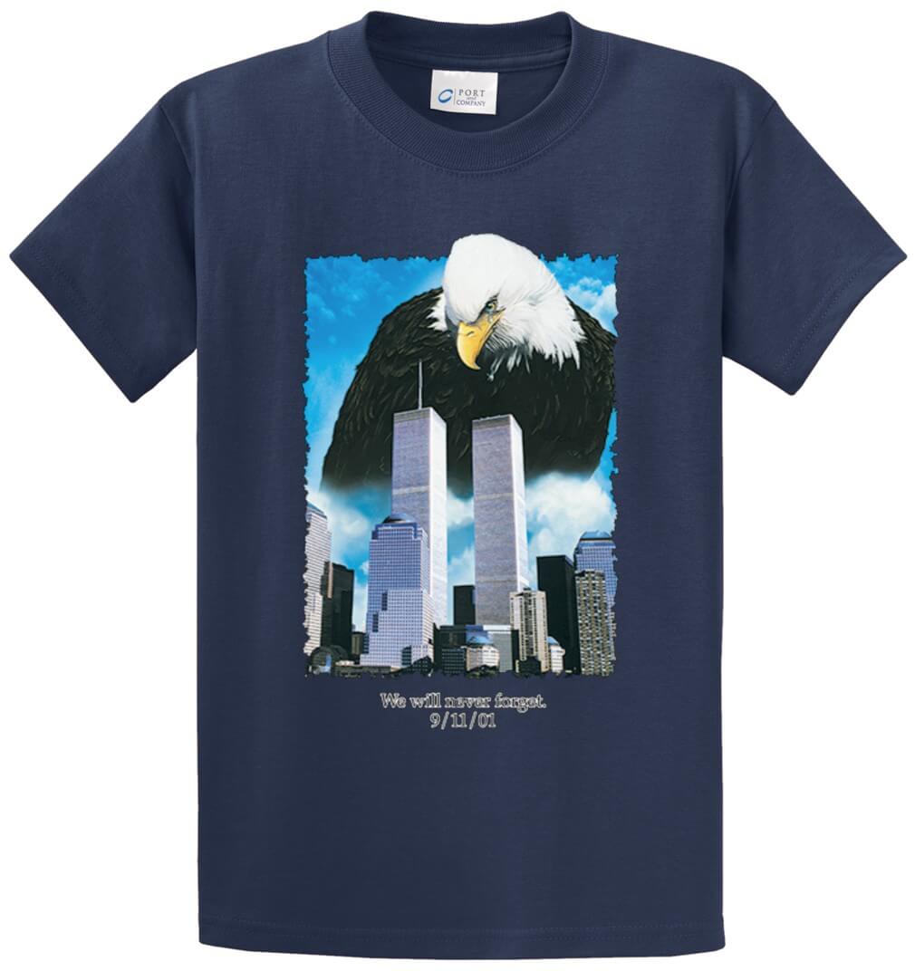 We Will Never Forget Printed Tee Shirt-1