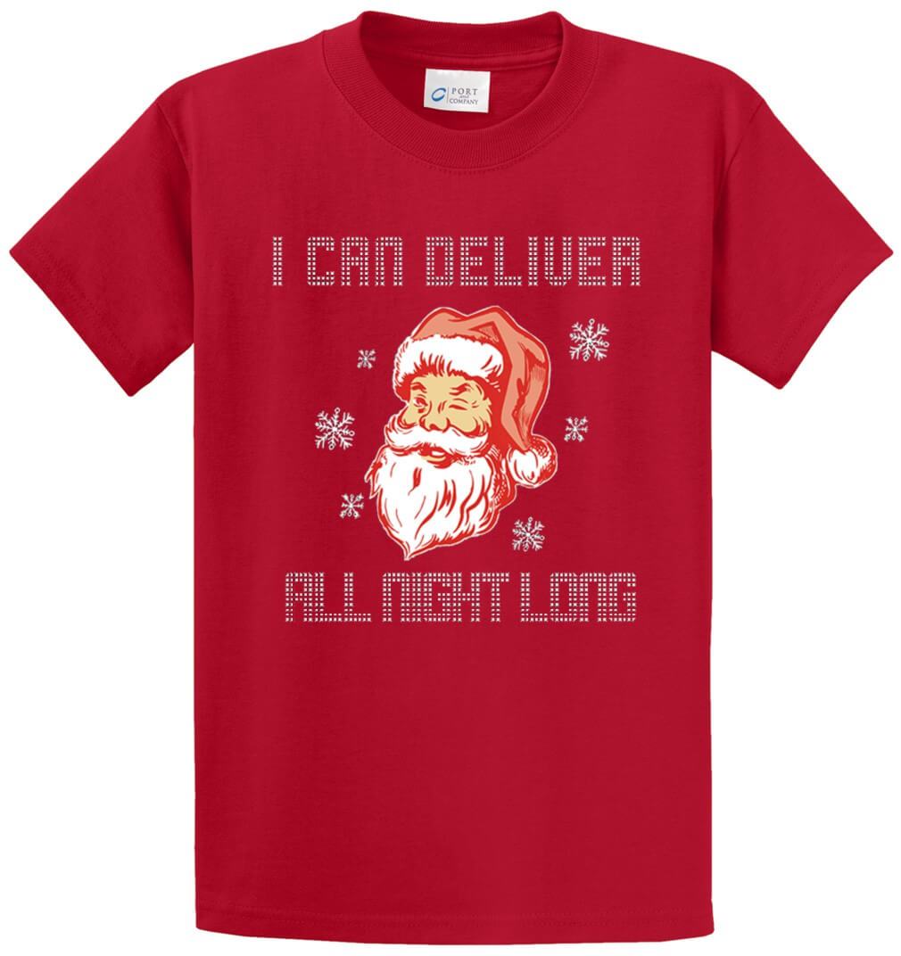 Santa Delivers Printed Tee Shirt-1