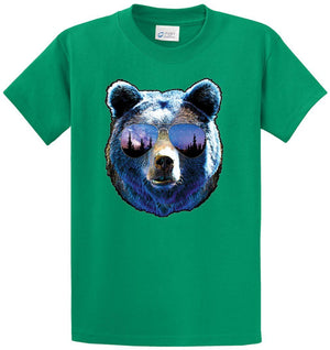 Bear Sunglasses Printed Tee Shirt