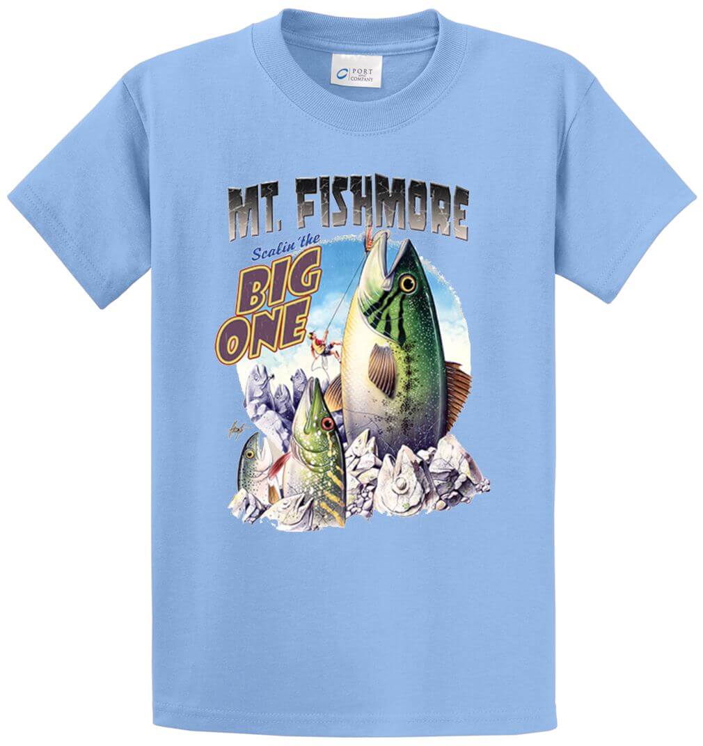 Mount Fishmore Printed Tee Shirt-1