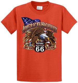 Americas Highway Eagle Printed Tee Shirt