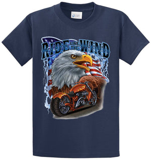 Ride Like The Wind Printed Tee Shirt