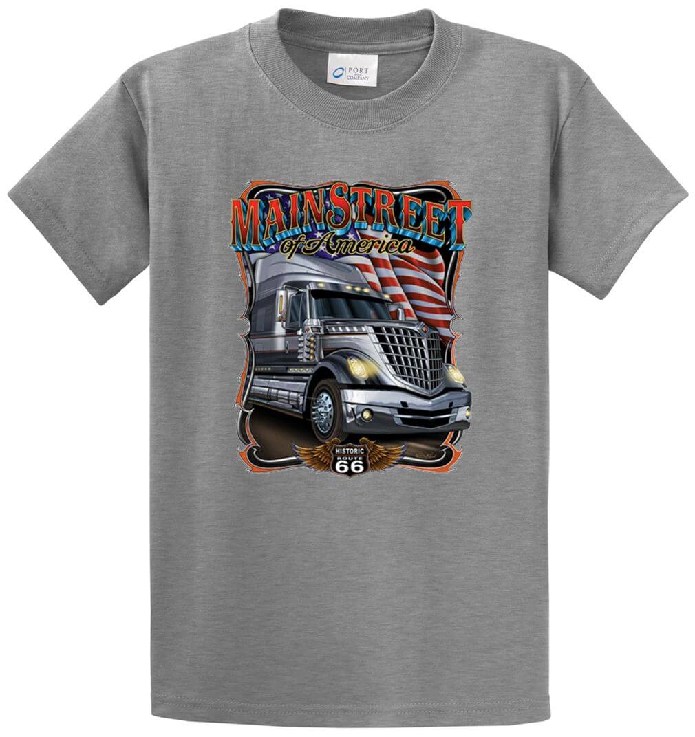 Main Street Truck Printed Tee Shirt-1