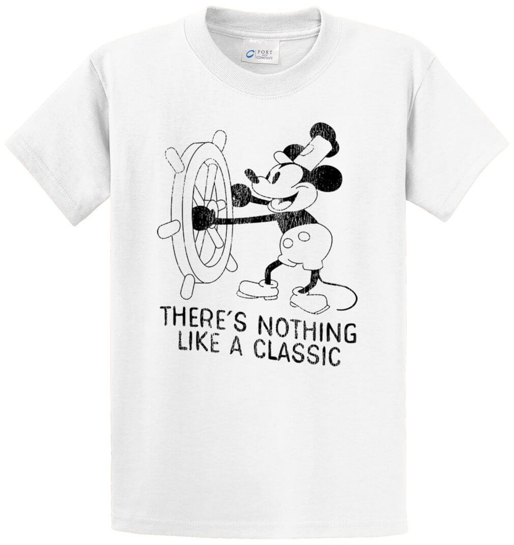 Steamboat Willie Nothing Like A Classic Printed Tee Shirt-1