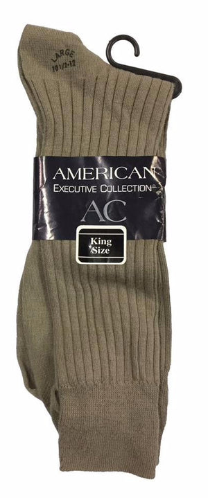Men's Ribbed Dress Sock tan