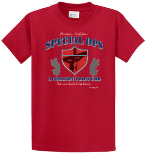 Special Ops Mission From God Printed Tee Shirt