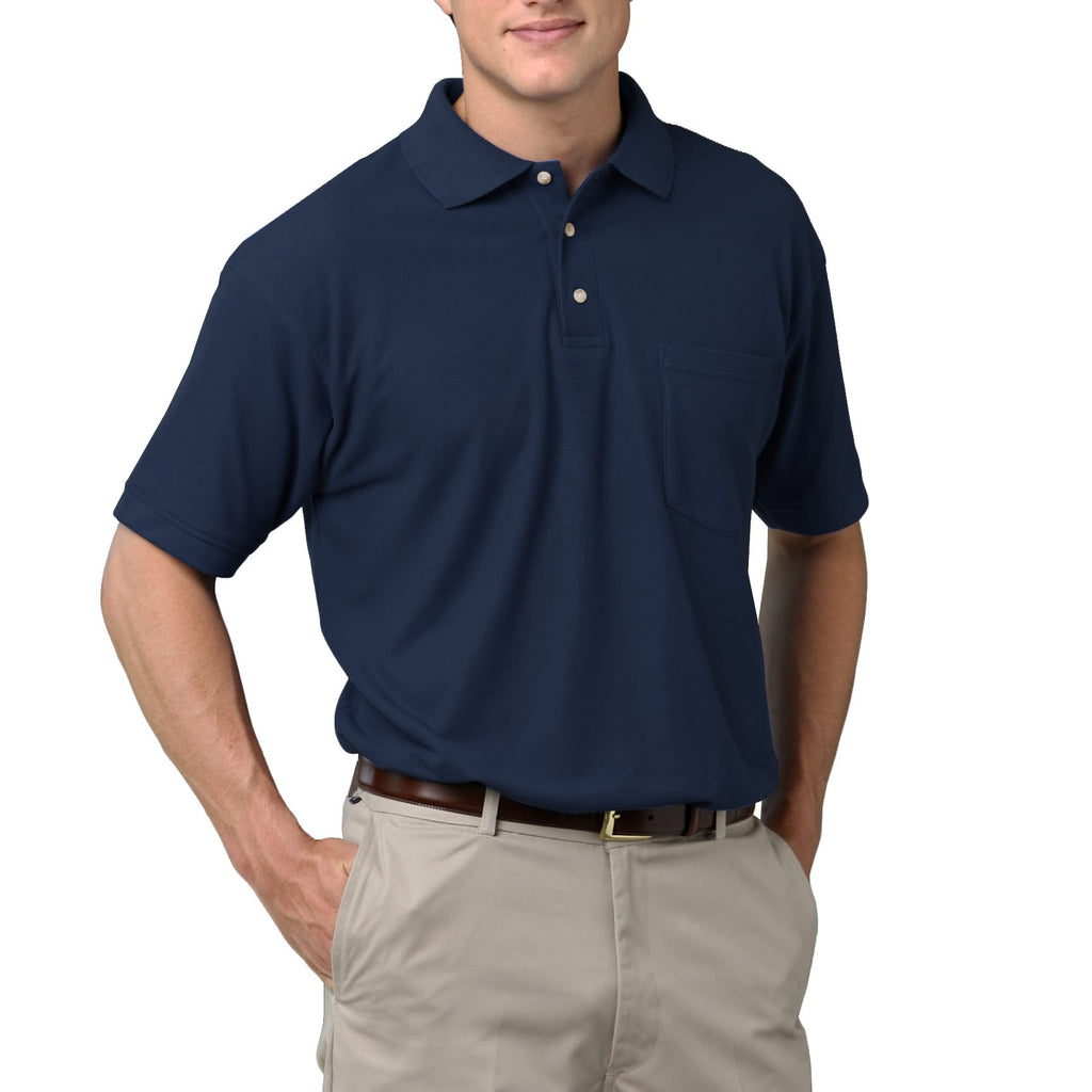 Blue Generation Men's 60/40 Pique Polo Shirt With Pocket SM-6XL-9