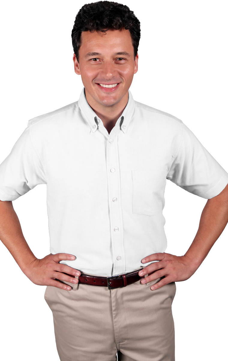 Blue Generation Men's Cotton/Poly Short Sleeve Oxford Shirt SM-5XL-8