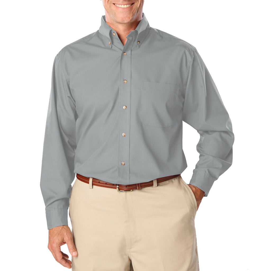 Blue Generation Men's Long Sleeve Easy Care Poplin Shirt LG-10XL-5
