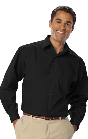 Blue Generation Men's Long Sleeve Easy Care Stretch Poplin Shirt SM-6XL