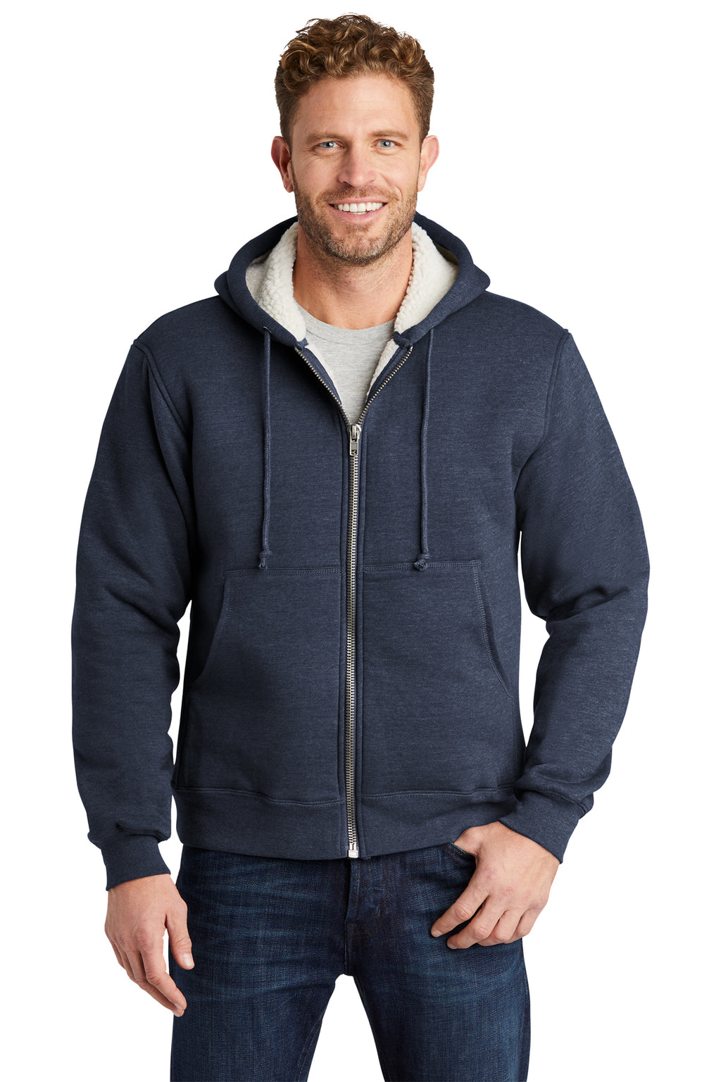 Cornerstone Heavyweight Sherpa-Lined Hooded Fleece Jacket SM-6XL-3