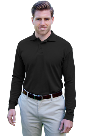 Blue Generation Long Sleeve Pique Polo SM-6XL